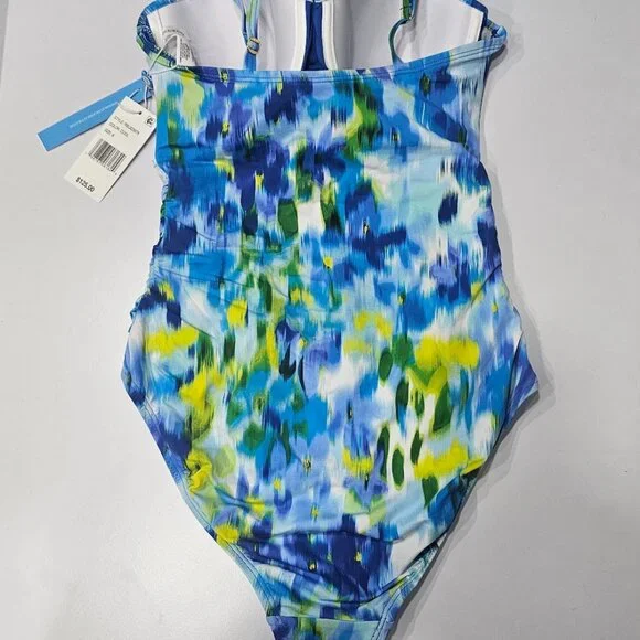 Bleu by Rod Beattie Life's A Beach Shirred Underwire One-Piece Swimsuit
